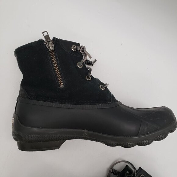 Sperry Top-Sider Women's Size 6 M Syren Gulf Duck Black Bootie STS80422 Leather - Picture 12 of 14